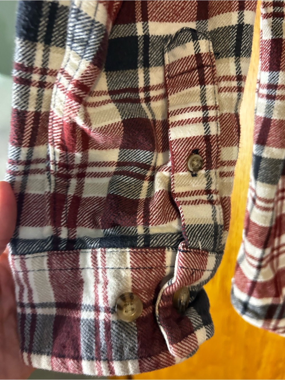 Wrangler Riggs Workwear Plaid Flannel Button Down Work Shirt Men’s Medium - Picture 12 of 14